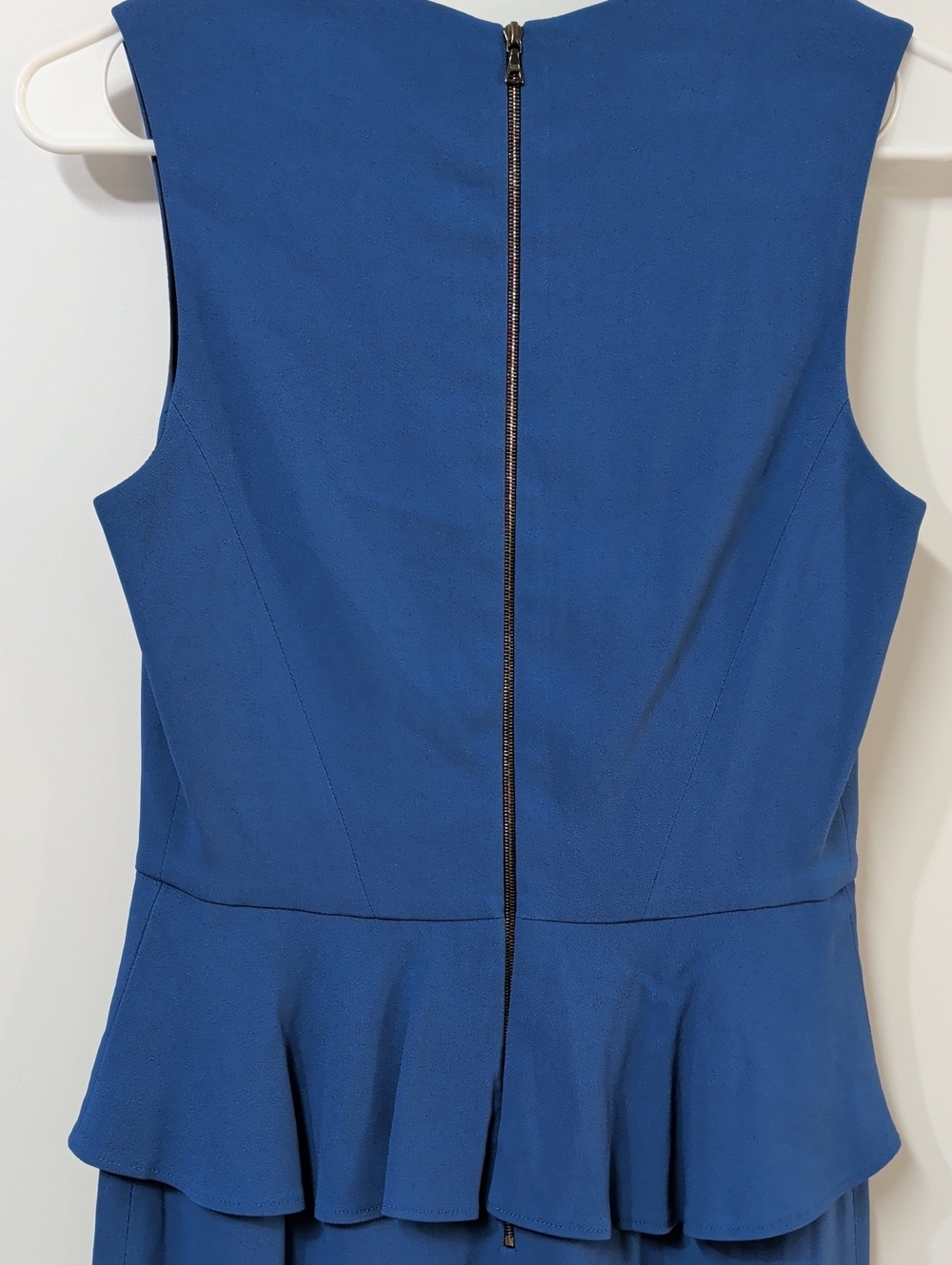 Judith & Charles Royal Blue Peplum Cocktail Dress Size 4 - Picture 6 of 7